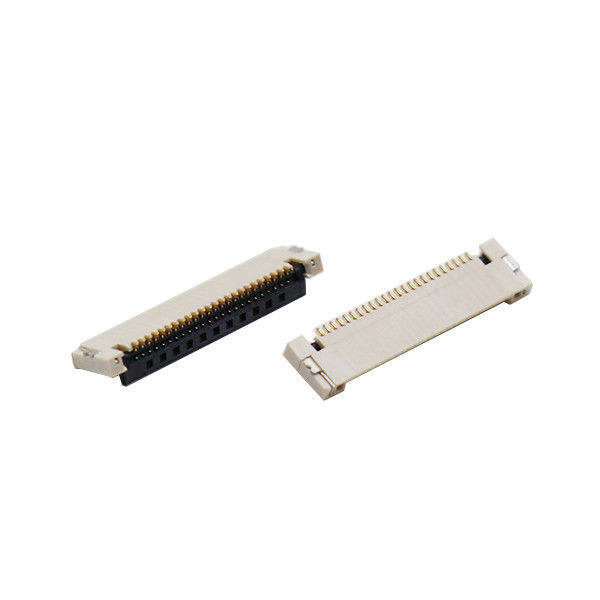 Double taille inférieure du connecteur 1.2mm de la précision FFC FPC de contact avec Flip Lock
