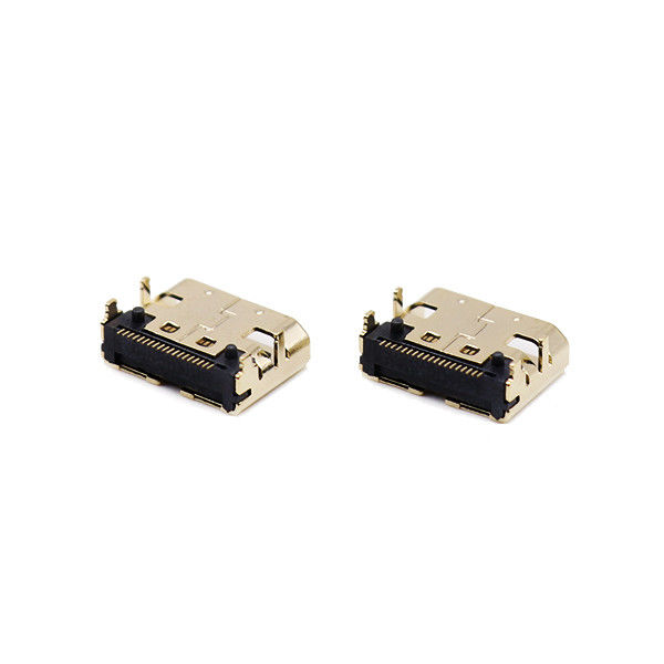 19 connecteur femelle de C de la prise LCP de ÉÉpinglergler Micro HDMI pour la carte PCB