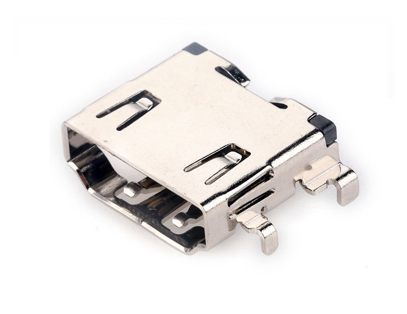 Sous les Câbles connecteur femelles de la carte PCB HDMI d'IMMERSION de ÉÉpinglergler de la prise 19 de conseil 1.8mm pour la TV