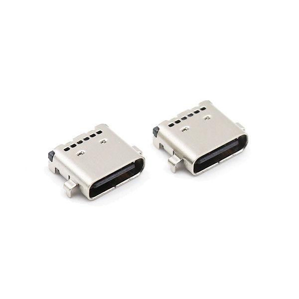 Le Taper de descente Taper femelle connecteur USB de SMT USB de C dactylographient la prise de ÉÉpinglergler de C 24