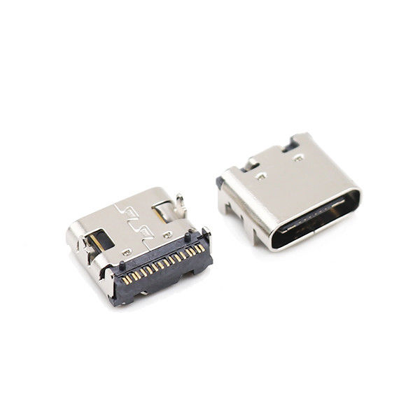 Quatre pieds plongent 16 le Taper connecteurs SMT gauche femelle de ÉÉpinglergler USB 3,1 de C 10000 cycles