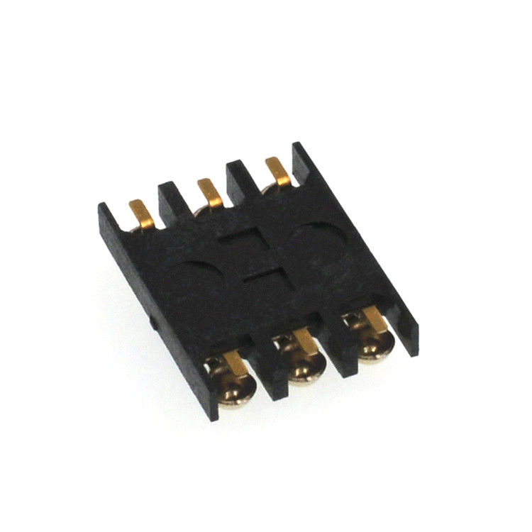 Taille sphérique de ÉÉpinglergler SIM Carte Prise Connecteur SMT 1.5mm 2.0mm du shrapnel 6