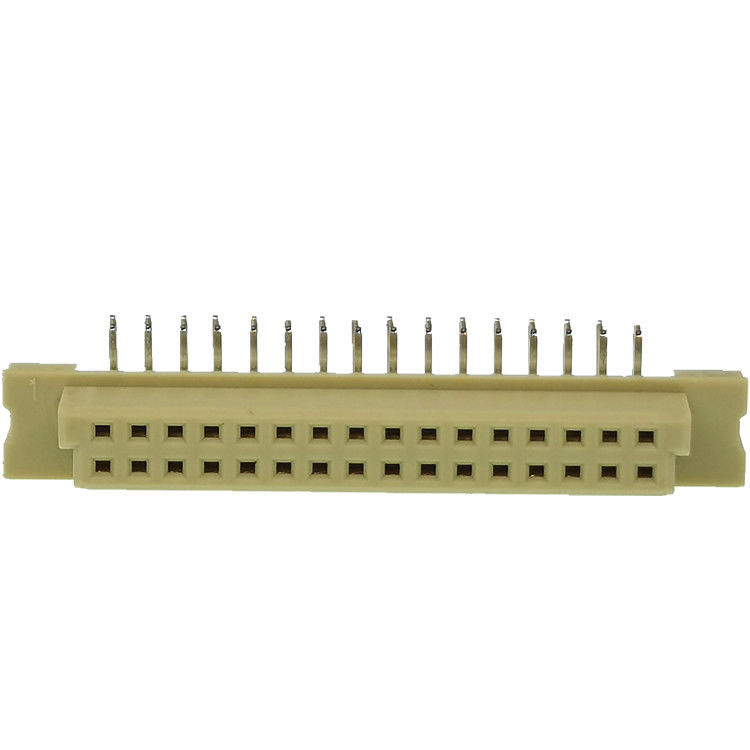 ÉÉpinglergler à angle droit du mâle 2*16 de connecteur d'en-tête enveloppé par 2.54mm de la carte PCB Din41612