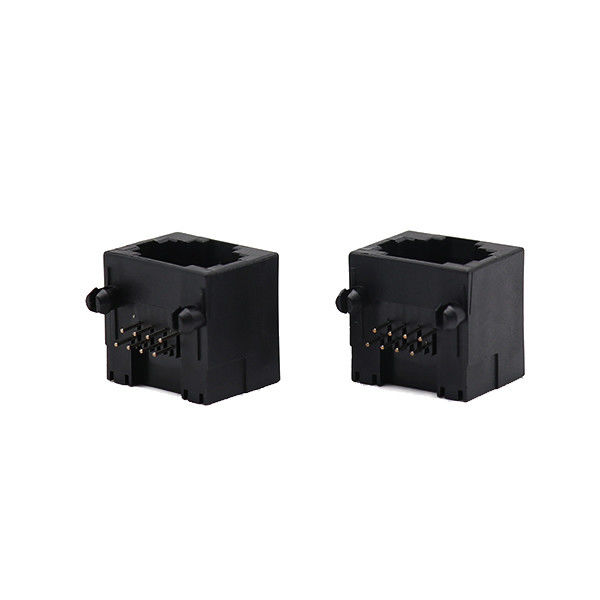 Connecteur Jack Network Plug 8p8c de carte PCB de ÉÉpinglergler FeMâle Straight RJ45 du noir 8
