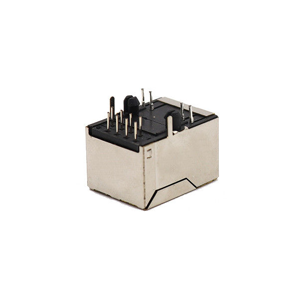le port 1x1 a protégé le connecteur femelle de Jack 8P8C RJ45 avec Jack modulaire mené