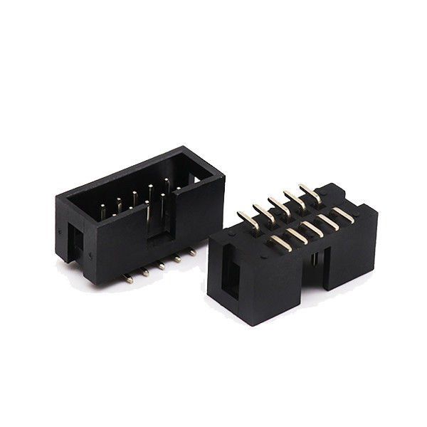 90 bâti extérieur ÉÉpinglergler entête de SMT de boîte de degré d'en-tête rangée femelle du connecteur 2.54mm de double