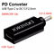 100W USB Type C Femelle à DC 5.5x2.5mm Mâle PD Connecteur Charge Rapide Rapide
