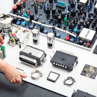 Cable de transfert de données en cuivre étanche USB de type C 6 broches connecteur féminin avec courant nominal maximal de 3A et 30V