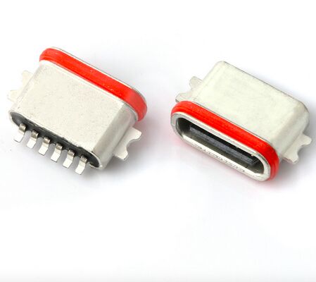 Fabricant professionnel de connecteur USB Type C 6P Full SMT étanche IP67 USB 3.1 connecteur SMD