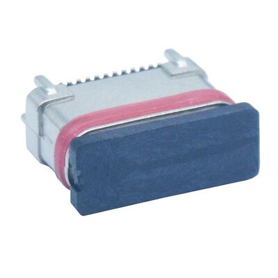 SMD étanche à l'eau en poudre de zinc en métallurgie verticale 24 broches Connecteur féminin de type c Port de charge USB